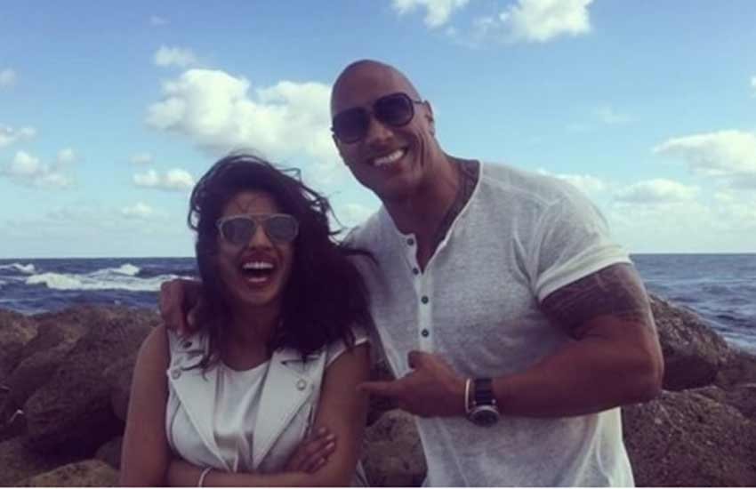 dwayne johnson, priyanka chopra, baywatch, baywatch first look, Priyanka Chopra Baywatch, baywatch first picture, first pic of baywatch, dwayne johnson baywatch, priyanka chopra baywatch, baywatch pics, baywatch cast, the rock, dwayne the rock johnson, priyanka chopra in baywatch, baywatch priyanka first look, entertainment news, Zac Efron, Alexandra Daddario Baywatch, Ilfenesh Hadera, Kelly Rohrbach
