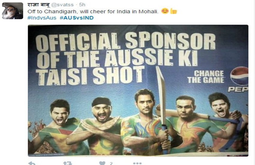 India v Australia at Mohali, t20-world-cup, Twitter reactions, ms dhoni, ind vs aus, virat kohli, yuvraj singh, yograj singh, world t20 news hindi, india vs australia, india australia, india australia world twenty20 sports news hindi, cricket news hindi, भारत ऑस्‍ट्रेलिया मोहाली, वर्ल्‍ड टी20 टी20 वर्ल्‍ड कप, सोशल मीडिया ट्रेंड, विराट कोहली, धोनी, युवराज सिंह, भारत ऑस्‍ट्रेलिया वर्ल्‍ड टी20