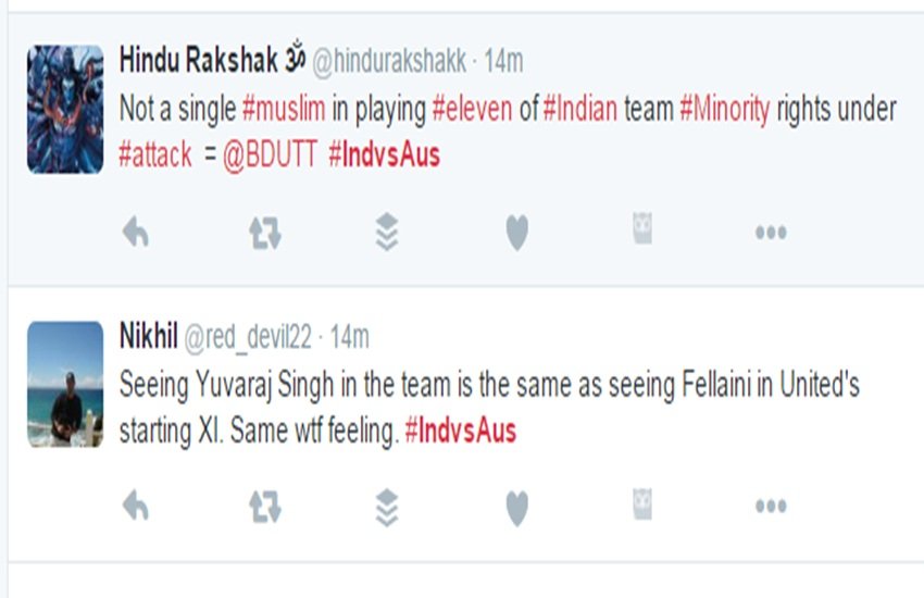 India v Australia at Mohali, t20-world-cup, Twitter reactions, ms dhoni, ind vs aus, virat kohli, yuvraj singh, yograj singh, world t20 news hindi, india vs australia, india australia, india australia world twenty20 sports news hindi, cricket news hindi, भारत ऑस्‍ट्रेलिया मोहाली, वर्ल्‍ड टी20 टी20 वर्ल्‍ड कप, सोशल मीडिया ट्रेंड, विराट कोहली, धोनी, युवराज सिंह, भारत ऑस्‍ट्रेलिया वर्ल्‍ड टी20