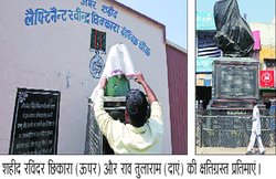 दंगाइयों के निशाने पर रहीं जाट, गैर-जाट नेताओं की प्रतिमाएं