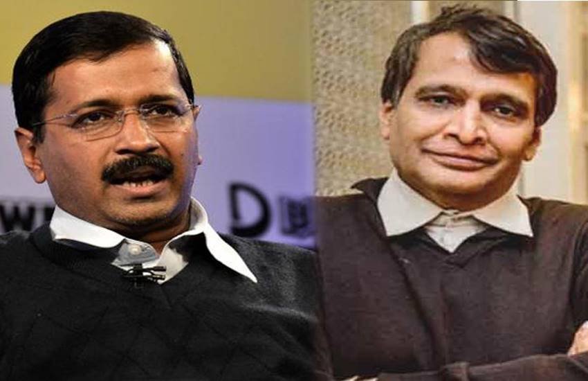 सीएम केजरीवाल और रेल मंत्री सुरेश प्रभु