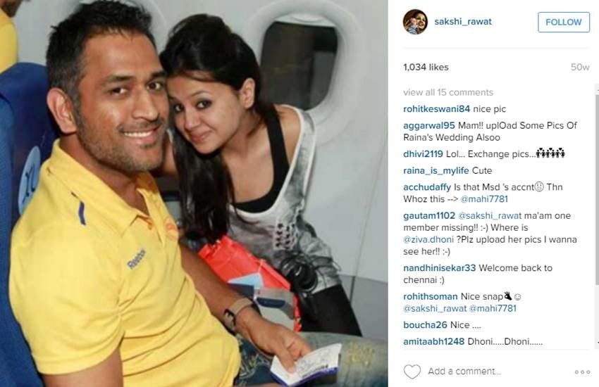 ms dhoni, ms dhoni wife, Sakshi Dhoni, Sakshi Dhoni on Instagram, Sakshi shares First Photo, sakshi dhoni glamorous look, first photo on instagram, sports latest news, ms dhoni with sakshi, ms dhoni Ziva, icc world twenty20, cricket news in hindi, ms dhoni family, ms dhoni photos, sakshi photos