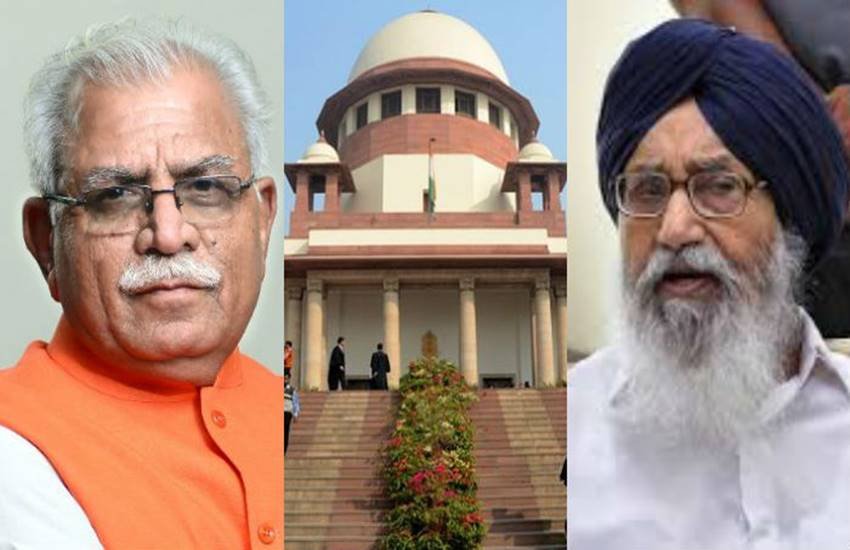 Abhay Singh Chautala,Manohar Lal Khattar,Parkash Singh Badal,Prof Kaptan Singh Solanki,Satluj Yamuna Link Canal,Supreme Court