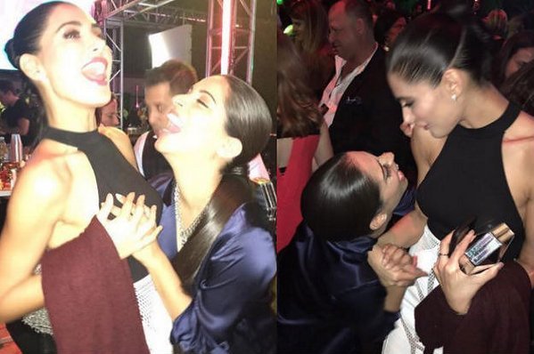 nargisfakhri#mtv #mtvmovieawards, iisuperwomanii,lilly nargis,lilly singh,mtv movie awards,nargis fakhri,superwoman,superwoman nargi, Nargis Fakhri Photso, Nargis fakhri hot photos, nargis fakhri kissing pose with lily singh