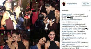 nargisfakhri#mtv #mtvmovieawards, iisuperwomanii,lilly nargis,lilly singh,mtv movie awards,nargis fakhri,superwoman,superwoman nargi, Nargis Fakhri Photso, Nargis fakhri hot photos, nargis fakhri kissing pose with lily singh