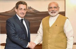 Nicolas Sarkozy, Nicolas Sarkozy India Visit, Nicolas Sarkozy in india, Sarkozy Meet Modi, France President Nicolas Sarkozy, India, UNSC member, Delhi, Narendra Modi