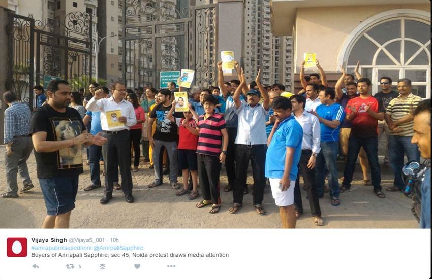 #AmrapaliMisuseDhoni, Amrapali, AmrapaliMisuseDhoni, MS Dhoni, noida, sapphire, Noida troll Dhoni, pending work