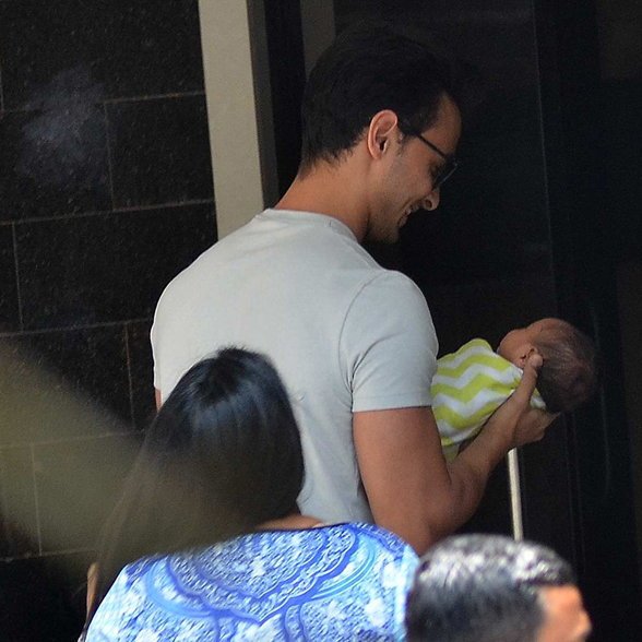 Salman Khan, Arpita Khan Sharma, Aayush Sharma, baby boy, Ahil, newborn baby, discharged from hospital, Mumbai, Khar, Hinduja Healthcare Hospital, new car, gift, Instagram photos, pictures, baby Ahil photos, Bollywood news