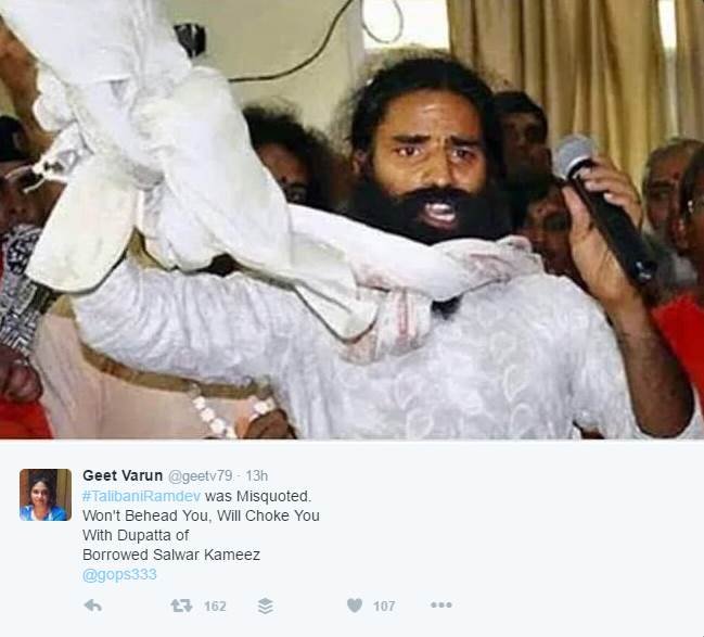 baba ramdev, trend, social media, twitter, talibani, patanjali airline, patanjali bear, patanjali, baba ramdev, talibani ramdev, haryana news, bhaskar news
