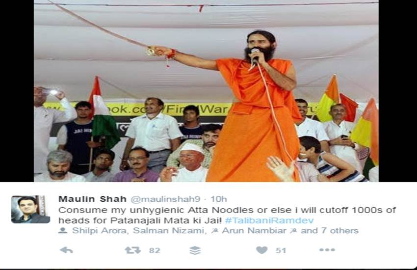 baba ramdev, trend, social media, twitter, talibani, patanjali airline, patanjali bear, patanjali, baba ramdev, talibani ramdev, haryana news, bhaskar news