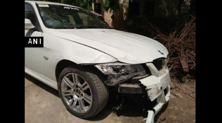 Car accident, Noida car accident, Noida BMW accident, BMW, 3 injured, noida news, india news