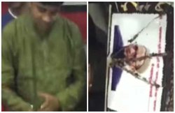 महाराष्‍ट्र: एमएनएस लीडर ने ऐसे मनाया बर्थडे, केक पर ओवैसी की फोटो को तलवार से काटा