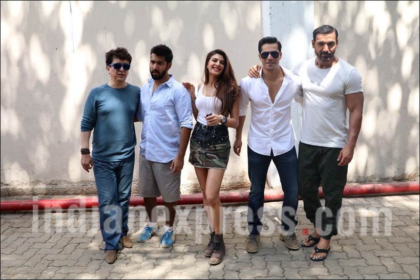 John abraham, Varun Dhawan, Jacqueline Fernandez, Dishoom, Dishoom Shoot, Dishoom wrap, Rohit Dhawan, John Varun Jacqueline, John Abraham Pics, Varun Dhawan pics, Jacqueline Fernandez Pics, Varun Dhawan Jacqueline Fernandez, John Jacqueline, Dishoom release date