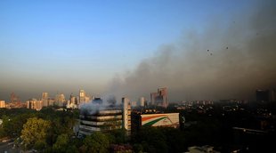 fire in delhi, fire in delhi today, fire in Ficci, massive fire in delhi, fire in delhi national museum, delhi national museum of natural, fire in delhi news, delhi news, latest news, latest news delhi