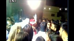 celebratory firing, celebratory firing video, hisar, haryana, hisar wedding video, wedding firing, hisar wedding firing, firing at wedding, india news