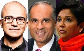 "Warren Buffett,Tim Cook,Satya Nadella,Rupert Murdoch,Morgan Stanley,Microsoft,LyondellBasell,Indra Nooyi,Equilar,Bhavesh Patel