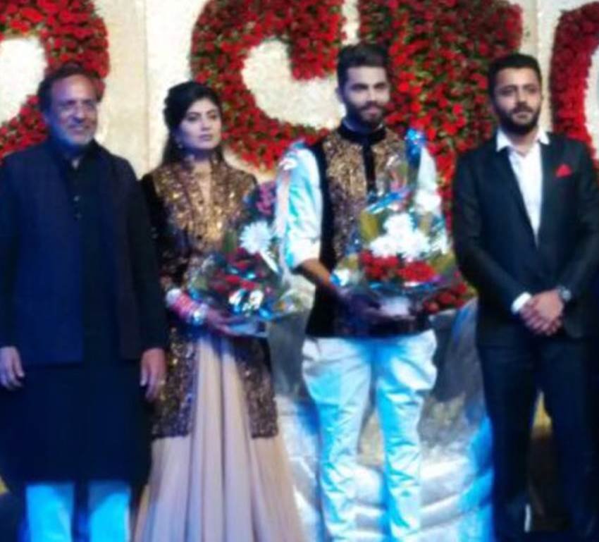 ravindra jadeja, ravindra jadeja reception, ravindra jadeja wife, ravindra jadeja wedding, ravindra jadeja wedding photos, ravindra jadeja reception photos, jadeja wedding photos, jadeja riva solanki photos, cricket, jadeja wife photos