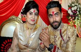 ravindra jadeja, reeva solanki, jadeja marriage, jadeja weds reeva, ravindra jadeja india, jadeja to marry solanki, riva solanki, ravindra jadeja rivaba solanki, ravindra jadeja marriage, rivaba solanki marriage, ravindra jadeja wife, rivaba solanki, jadeja marriage, jadeja wedding, gujarat lions, ravindra jadeja audi, 95 rupess audi, audi gift to jadeja, jadeja car, रवींद्र जडेजा, रीवाबा सोलंकी, जडेजा ऑडी कार, जडेजा मंगेतर, रवीन्‍द्र जडेजा शादी, sports news, sports, cricket news, cricket