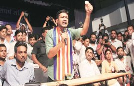 kanhaiya kumar, kanhaiya kumar nagpur, RSS, JNU students leader, B R Ambedkar, Sangh, PM narendra modi, BJP, brahaminism, manusmriti, VD savarkar, Mohammad Ali Jinnah, kanhaiya kumar attack RSS, mohan bhagwat, kanhaiya kumar jinnah, kanhaiya VD savarkar, कन्‍हैया कुमार, आरएसएस, नागपुर, भाजपा, वीर सावरकर, मोहम्‍मद अली जिनना, कन्‍हैया जिन्‍ना, कन्‍हैया सावरकर