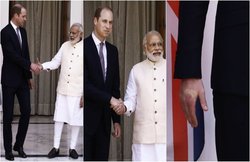 Viral Video: प्रिंस विलियम ने पीएम मोदी से किया हैंडशेक, हाथ पर बना निशान