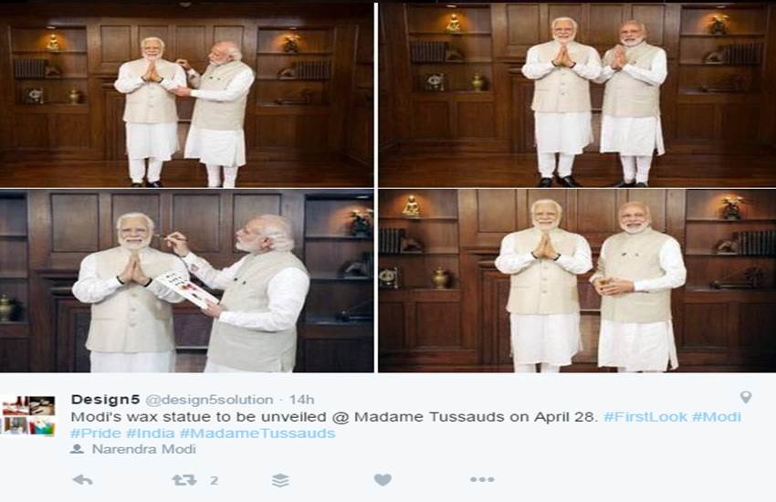 पीएम मोदी की चारों प्रतिमाओं को बनाने में 150,000 पौंड का खर्च आया।