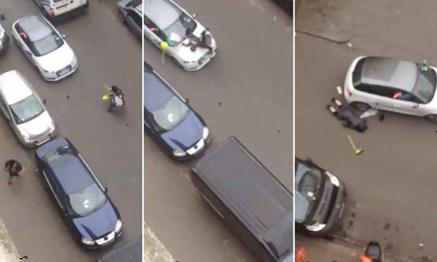 Muslim woman, mown, anti Islam rally, Brussels district, Molenbeek, isis, islamic state in beljium, trouble in brussels