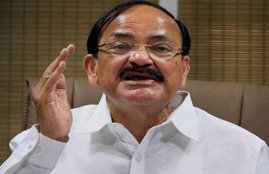 Venkaiah Naidu, Bharat Mata Ki Jai,politics, aharashtra Chief Minister Devendra Fadnavis, yoga guru Baba Ramdev, and Rashtriya Swayamsewak Sangh leader Bhaiyaji Joshi,
