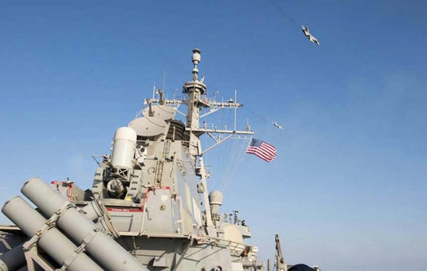 Russia simulated attack, Russia US conflict, Two Russian warplanes, US guided missile destroyer, Baltic Sea, Sukhoi SU-24 warplanes, Russian KA-27 Helix helicopter, Kaliningrad, Lithuania, Poland