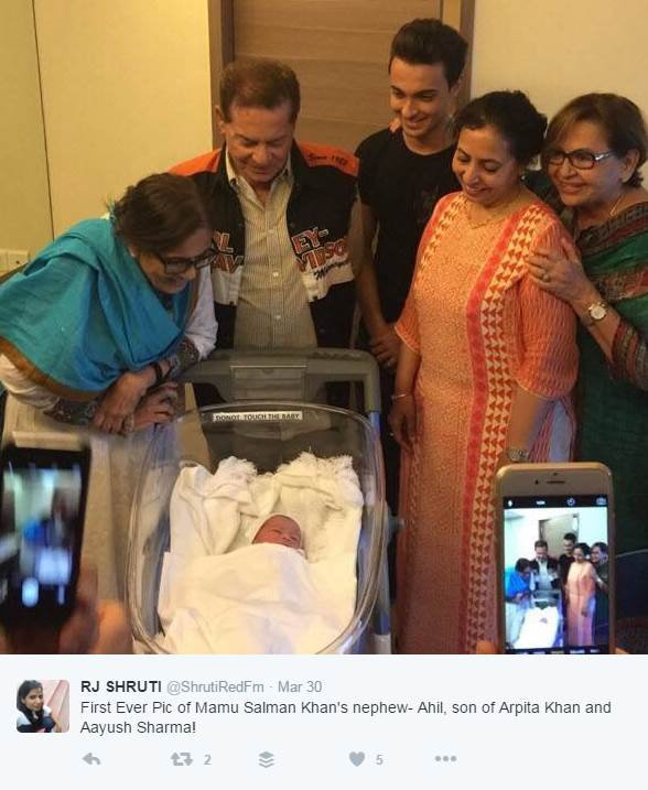 Super Sharma, ahil sharma, Salman Khan, Salman Khan Nephew, ahil sharma pics, ahil sharma photos, arpita khan, ayush sharma, bollywood news, latest bollywood news, salman khan, ahil, salman khan nephew, salman khan ahil, aprita khan, arpita khan sharma, aayush sharma, arpita khan son, arpita khan ahil, arpita khan new born baby, arpita khan salman khan, ahil nanny, entertainment news
