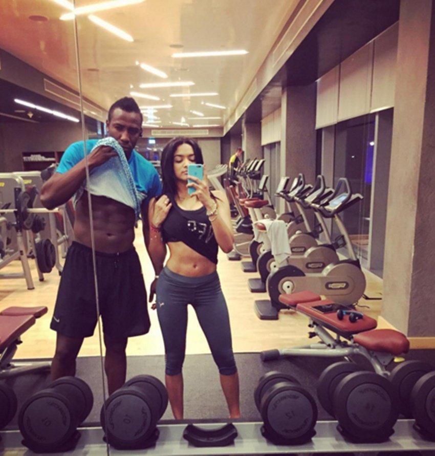 Andre Russell, Jassym Lora, IPL 2016, IPL9, Jassym Lora photos, Andre Russell wife, Jassym Lora Andre Russell, Lora Russell love story, Lora Russell marriage, Lora hot photos, Russell cricket, cricket photos, Andre Russell photo, kkr, kkr russel