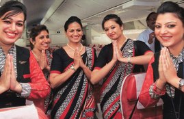 Air India, Air India crew, Air India crew uniform, khadi uniform, mahesh sharma, amit shah, air india one, Khadi and Village Industries Commission