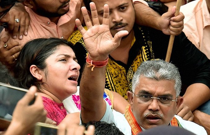 प. बंगाल भाजपा अध्यक्ष की सफाई- कार्यकर्ताओं का मनोबल बढ़ाने के लिए दिया था कंधा तोड़ने वाला बयान