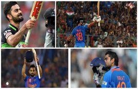 Virat Kohli, AB de Villiers, Virat Kohli AB de Villiers, Kohli De Villiers, Virat Kohli hundred, Kohli hundred, Hundred Kohli, AB de Villiers hundred, RCB vs GL, GL vs RCB, IPL 2016, 2016 IPL, Cricket