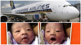 Childbirth, baby, Asia, World news, Ajib garib news, A baby boy born, , singapre airline, baby airline