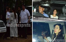 Kareena Kapoor, Karisma Kapoor, Kareena Kapoor latest news, Karisma Kapoor latest news, Kareena Karisma, Babita, Randhir Kapoor, Kareena Karisma photos, Kareena Kapoor Karisma Kapoor naani prayer meet photos, Barbara Shivdasani