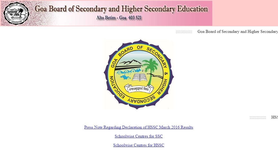 GBSHSE, GBSHSE Result, goaresults.nic.in, gbshse.gov.in, goa 12th result, goa board 12th exam result