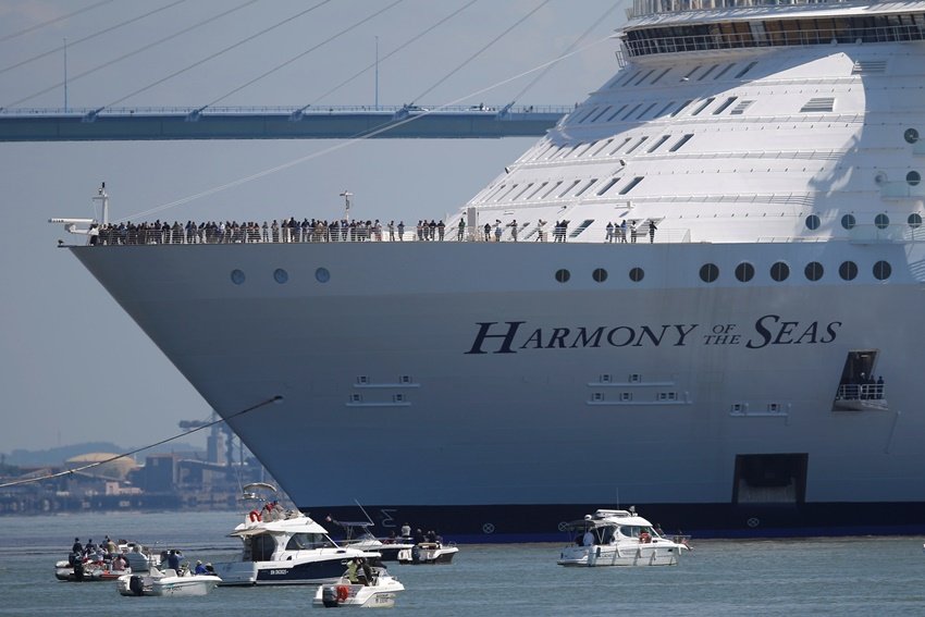 Harmony of the Seas, World largest cruise ship, Largest Ship, cruise ship, Harmony of the Seas Height, World's largest cruise, Saint-Nazaire shipyard, Maiden voyage, Effiel Tower, Effiel Tower Height, biggest cruise ship, biggest cruise ship pics, Harmony of the Seas pics, Harmony of the Seas photo, World largest cruise ship photo, World largest cruise ship pics