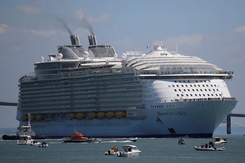 Harmony of the Seas, World largest cruise ship, Largest Ship, cruise ship, Harmony of the Seas Height, World's largest cruise, Saint-Nazaire shipyard, Maiden voyage, Effiel Tower, Effiel Tower Height, biggest cruise ship, biggest cruise ship pics, Harmony of the Seas pics, Harmony of the Seas photo, World largest cruise ship photo, World largest cruise ship pics