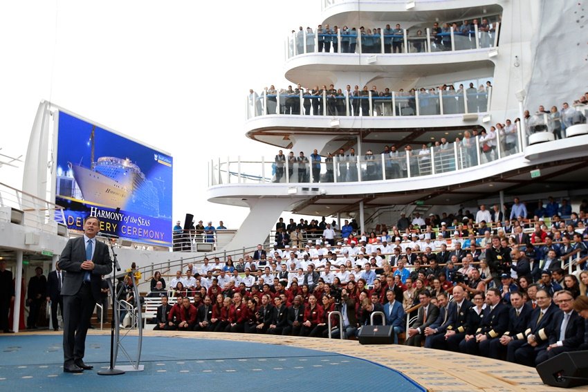 यह Royal Caribbean Cruises Ltd के जहाजों के बेड़े में शामिल होने वाली 25वीं शिप होगी। (Photo Source: Reuters)