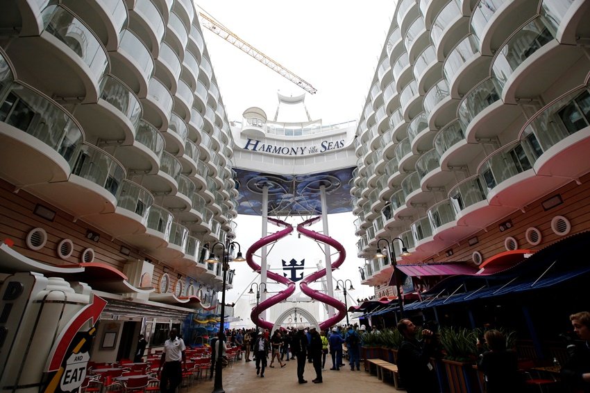 Harmony of the Seas, World largest cruise ship, Largest Ship, cruise ship, Harmony of the Seas Height, World's largest cruise, Saint-Nazaire shipyard, Maiden voyage, Effiel Tower, Effiel Tower Height, biggest cruise ship, biggest cruise ship pics, Harmony of the Seas pics, Harmony of the Seas photo, World largest cruise ship photo, World largest cruise ship pics