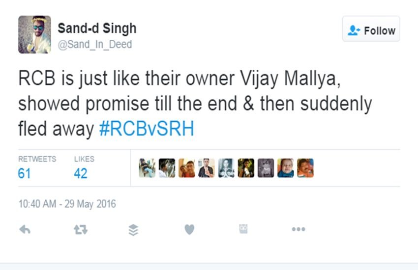 IPL 2016, ipl, ipl 9, Ipl twitter, IPL 2016 Twitter, ipl 9 winner, ipl 9 2016, ipl 9 winner, ipl 9 winner prize, vivo ipl 9 2016, SRH VS RCB, SRH VS RCB final, SRH VS RCB ipl final, virat kholi, sunrisers hdyerabad, royal challenger bangalore, David warner, srh win, chrish gayle, SRH VS RCB Ipl 2016 final, shikhar dhawan