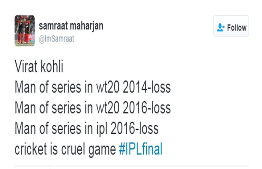 IPL 2016, ipl, ipl 9, Ipl twitter, IPL 2016 Twitter, ipl 9 winner, ipl 9 2016, ipl 9 winner, ipl 9 winner prize, vivo ipl 9 2016, SRH VS RCB, SRH VS RCB final, SRH VS RCB ipl final, virat kholi, sunrisers hdyerabad, royal challenger bangalore, David warner, srh win, chrish gayle, SRH VS RCB Ipl 2016 final, shikhar dhawan