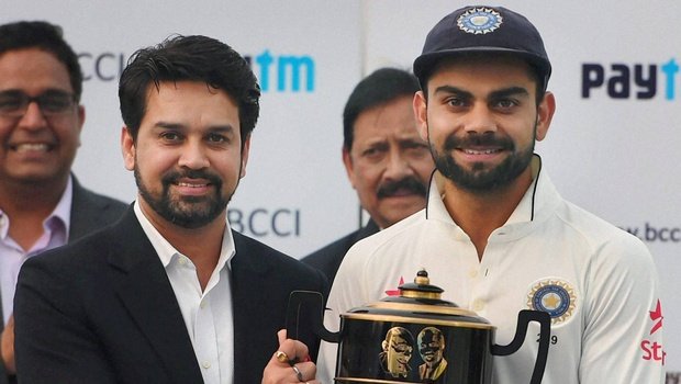 Anurag Thakur, BCCI president, Shashank Manohar