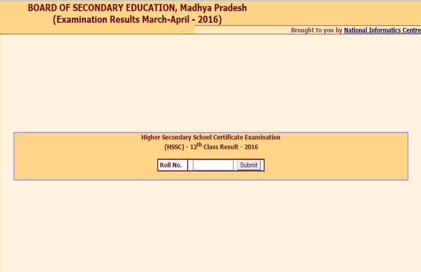 MPBSE, MP Result 2016, mpresults.nic.in, mpbse.nic.in, www.mpbse.nic.in