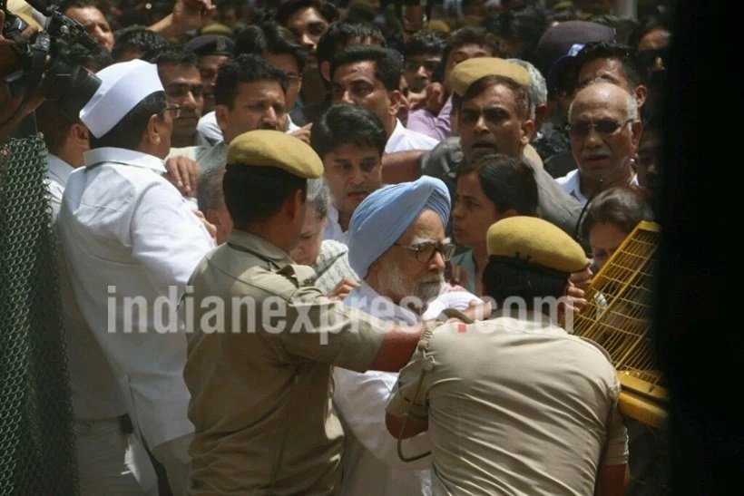 rahul gandhi, sonia gandhi, manmohan singh, congress march, sonia gandhi arrest, manmohan arrest, congress march photos, congress news, congress march news, india news, jansatta