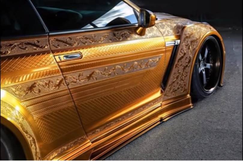 Nissan Gold car, Gold car Nissan, Nissan Godzilla Gold Car, Nissan Godzila Car, Automechanika Gold Car, Nissan R35 GT-R, Nissan R35 GT-R Gold Car, Nissan Gold car Godzila, Nissan Gold Car Automechanika, Nissan Golden Car Edition, Gold Car Nissan Dubai