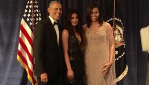Priyanka Chopra, Larry Wilmore, Lady Michelle Obama, Dinner, Barack Obama, Priyanka Chopra with Barack Obama, White House dinner, priyanka chopra white house dinner