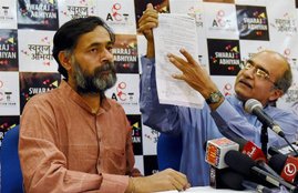 Swaraj Abhiyan, Raman Singh Govt, AgustaWestland Scam, Chhattisgarh, BJP, Prashant Bhushan
