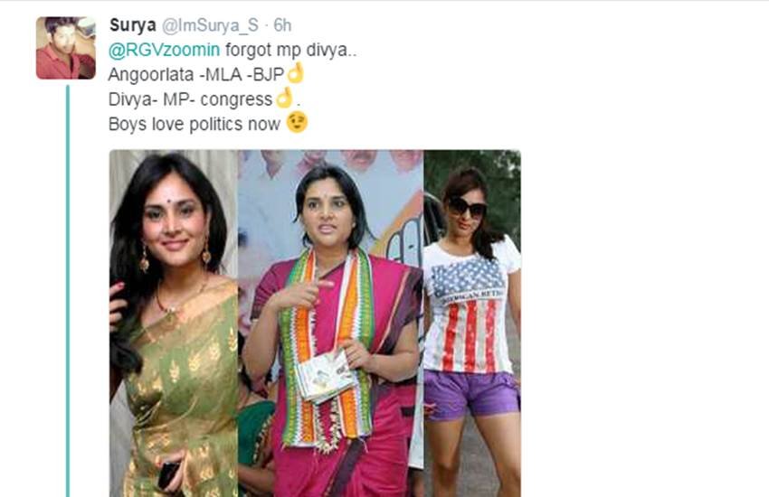 ram gopal varma, ram gopal varma tweet, angoorlata deka, BJP MLA angurlata, actress in politics, ram gopal varma angoorlata deka, angoorlata deka BJP