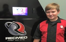 14 year old Taylor Rosenthal, 14 year old First Aid Kits, 14 year old US boy, Alabama 14 year old, 14 year old vending machine, United States